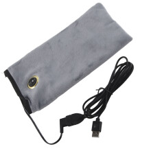 Guanti riscaldati USB per le mani, 22,5  13 cm, grigio, 3 impostazioni
