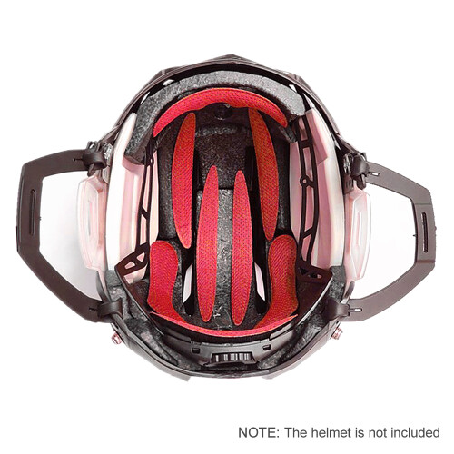 Set di imbottiture in schiuma per casco - 8 pezzi, 15 g Colore: Rosso 1