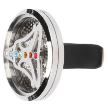 Auto-Diffusor Lüftungsclip Aromatherapie Ätherisches Öl Diffusor Lüftungsclip Locket mit 4 Baumwollpads für Zuhause und Büro