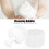 Coppa in plastica per detergente viso a schiuma 11x7,8 cm bianco 4
