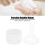 Coppa in plastica per detergente viso a schiuma 11x7,8 cm bianco 12