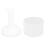 Coppa in plastica per detergente viso a schiuma 11x7,8 cm bianco 7