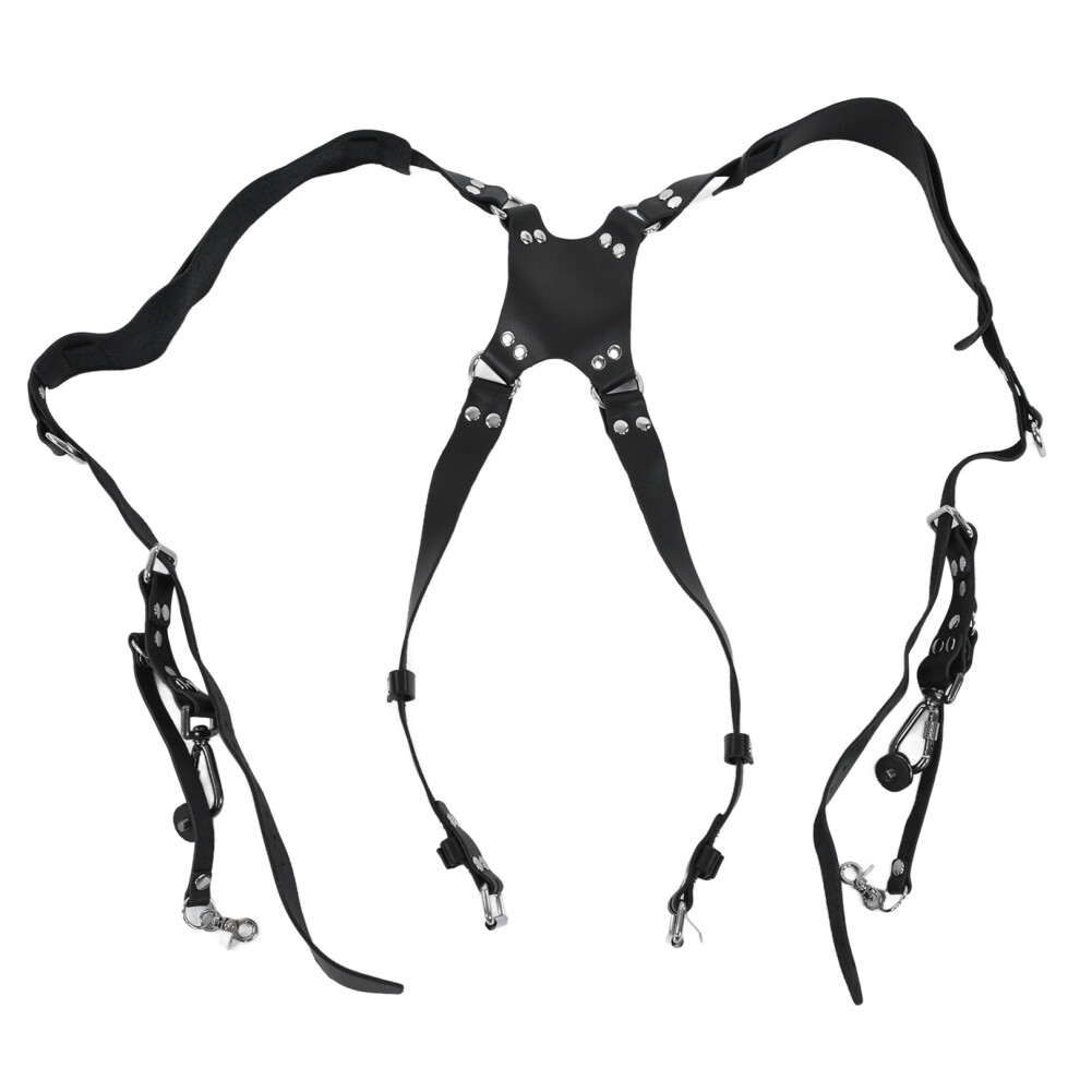 Camera Strap Dual Shoulder Pu Leather Harness With 9469363254900