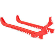 Hockey Skate Guards Red, Ice Skate Protectors for Walking, Durable Slip-On Skate Covers, Universal Fit for All Sizes