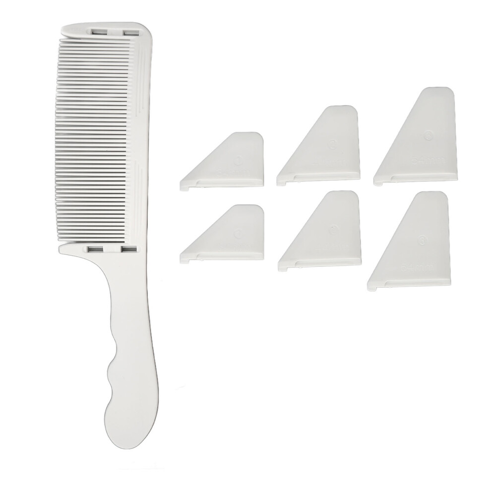 Curved Barber Clipper Comb Flat Top S Shape