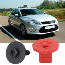 10pcs Engine Undertray Cover Clips for Ford Mondeo & Focus, ABS+Metal