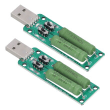 2 pièces testeur de charge USB 1 A 2 A 3 A résistance réglable