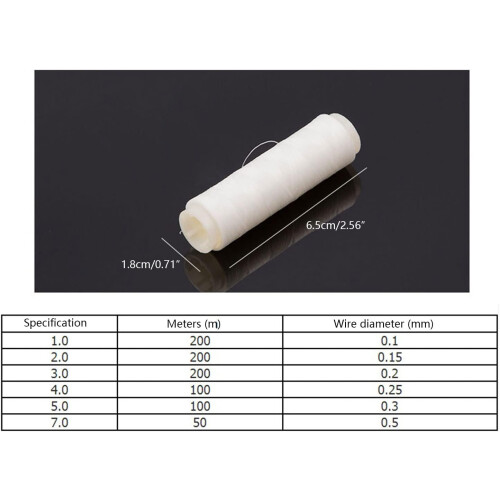 Nylon Elastic Invisible Thread 0.15mm Transparent 4-Pack Stretchable Sewing Craft Supplies 2