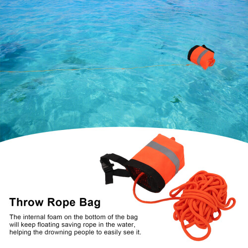 Sac de lancer de corde flottant de 15 m, orange 2