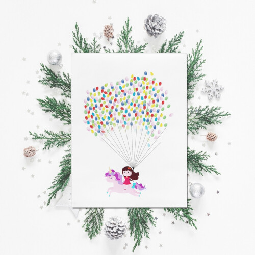 DIY Fingerprint Painting Cute Pattern Guest 2