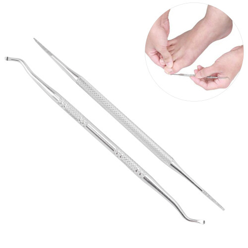 2 pezzi Sollevatore per unghie incarnite con lima - acciaio inossidabile 2