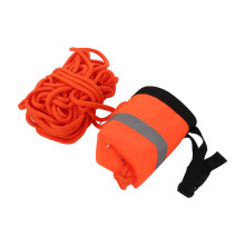 30M Water Rescue Throw Rope Bag - Floating Orange Oxford Cord