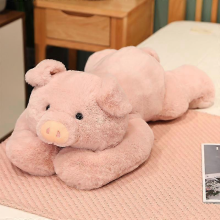 Weighted Anxiety Pig Plush Toy Throw Pillow Cute Pink Stuffed Animal Doll Gift for Girls 70CM
