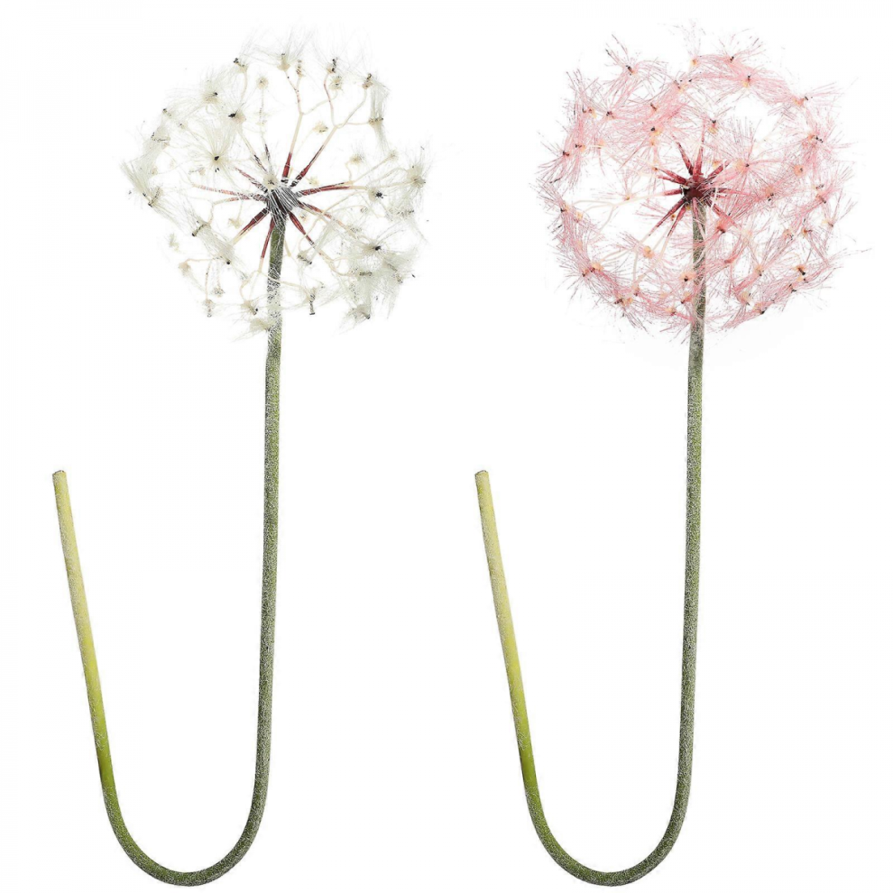 Artificial Dandelion Simulation White Plastic Iron Wire Fake Flowers