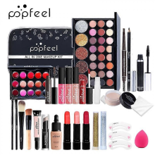 POPFEEL 8-56Pcs Professional Makeup Kit with Eyeshadow Blush Foundation KIT004