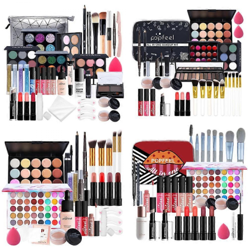 POPFEEL 8-56Pcs Professional Makeup Kit with Eyeshadow Blush Foundation Makeup Case 2
