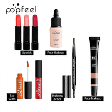 POPFEEL 8-56Pcs Professional Makeup Kit with Eyeshadow Blush Foundation KIT010 No Bag