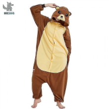 Brown Bear Animal Onesie Pajama Costume for Adults Christmas Gift