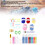 Kit uncinetto crisantemo blu 1 Set 2.0-6.0mm 3