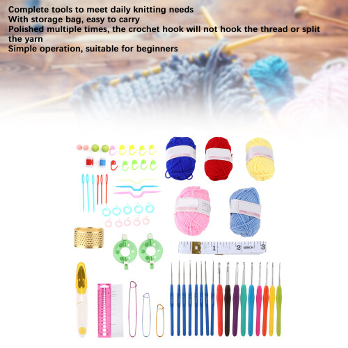 Kit uncinetto crisantemo blu 1 Set 2.0-6.0mm 2