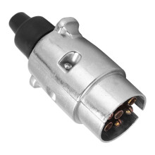 7-poliger Metallstecker 12N 12V Gummi Universal für Standardanhänger Wohnwagen Lastwagen Boote