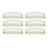 100pcs Wig Snap Clip U Shape 6 Teeth Safe 10