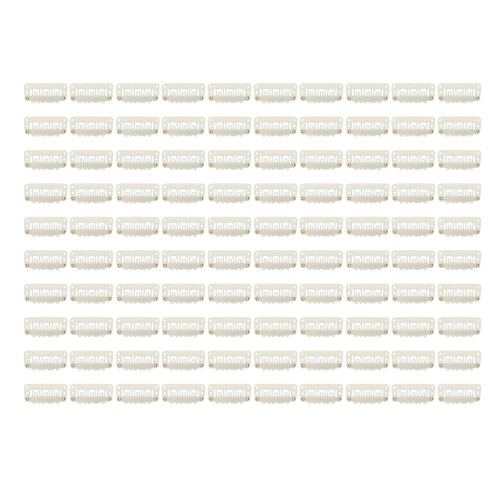 100pcs Wig Snap Clip U Shape 6 Teeth Safe