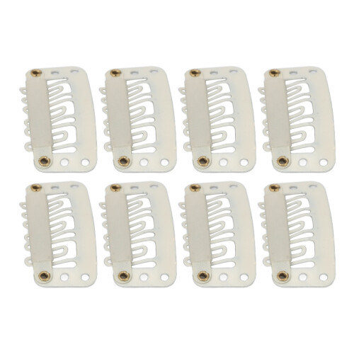 100pcs Wig Snap Clip U Shape 6 Teeth Safe 2