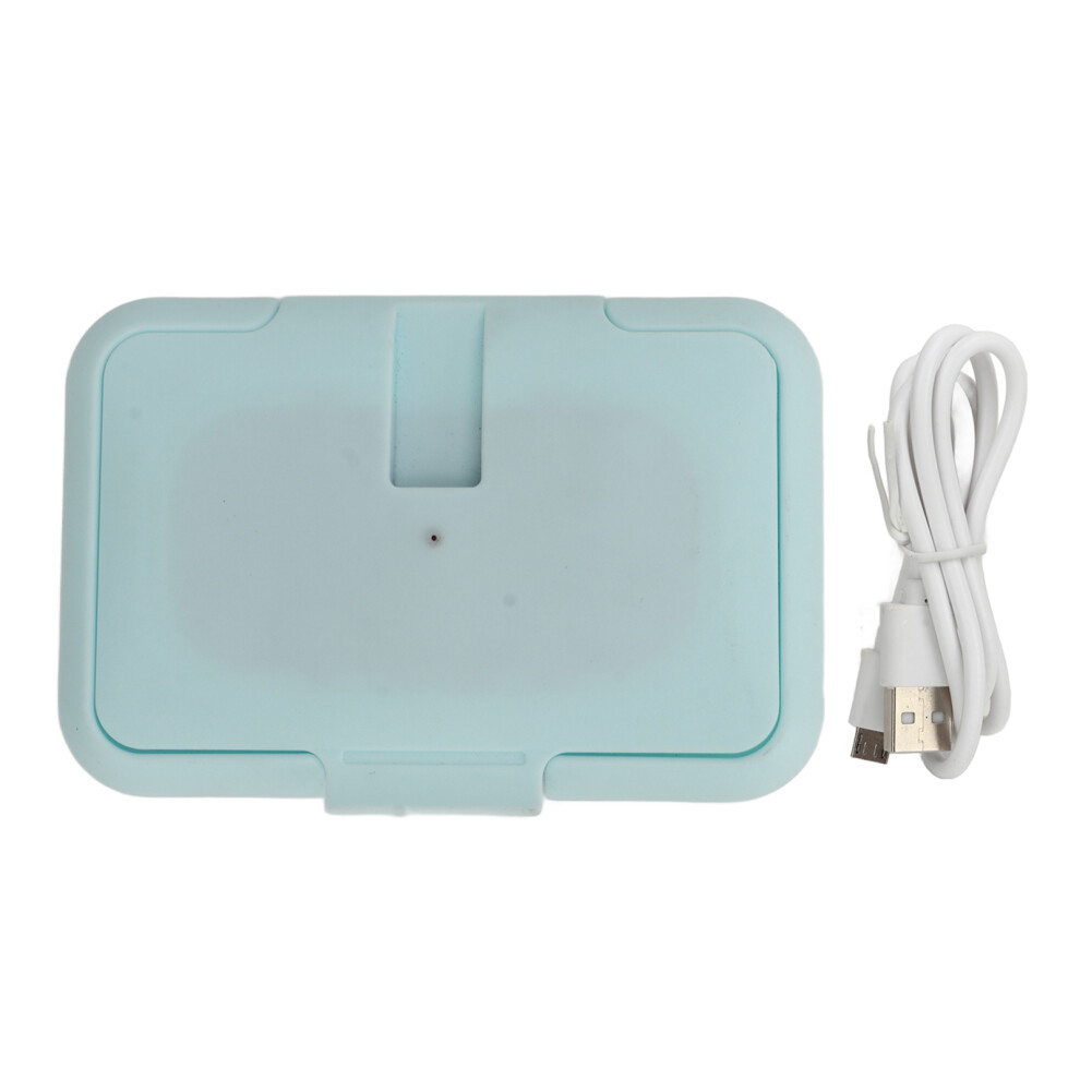 Baby Wipe Warmer Portable Constant Temperature Wet Light/Blue