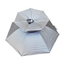 Outdoor Umbrella Fishing Hat 76cm, Foldable Waterproof UV Protection Parasol Cap for Gardening, Golf, Cycling, and Costumes