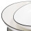 4Pcs Ceramic Dinner Plates Set Black Line 14