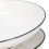 4Pcs Ceramic Dinner Plates Set Black Line 13