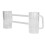 Beer Mug Acrylic Double Conjoined Beer Glass with 4
