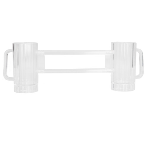 Beer Mug Acrylic Double Conjoined Beer Glass with