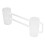 Beer Mug Acrylic Double Conjoined Beer Glass with 2