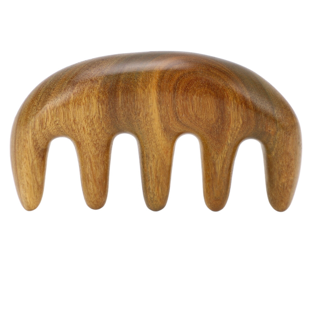 Scalping Massage Comb Handheld Green Sandalwood