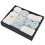 Bath Sheets Daisy Pattern Coral Velvet Blue White 3