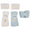 Bath Sheets Daisy Pattern Coral Velvet Blue White 8