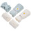 Bath Sheets Daisy Pattern Coral Velvet Blue White 7