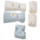 Bath Sheets Daisy Pattern Coral Velvet Blue White 5