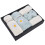 Bath Sheets Daisy Pattern Coral Velvet Blue White 2
