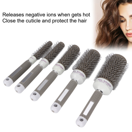 Set di 5 spazzole rotonde per asciugare i capelli 2