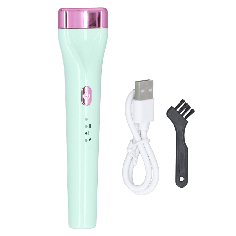 Green Electric Eyelash Curler 3 Heated Mode Handheld