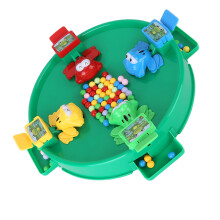 Tierspiel Animal Eating Beans - Bunt, interaktiv für Eltern und Kinder, Lernen und Spielen, mit Bohnen, für 4 Spieler, grün