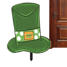 St. Patrick's Day Garden Stake - Creative Acrylic Yard Signs with Stakes - Holiday Gnome Decor for Outdoor Garden