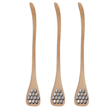 3Pcs Honey Dipper Reusable Wooden Carving Honey
