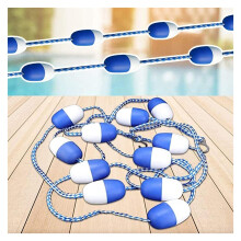 Pool Divider Buoy with Hooks, 13m Floating Swim Lane Separator for Indoor/Outdoor Pools, Water Parks, and Hot Springs