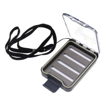 Acryl Fly Fishing Box Waterproof Fishing Tackle Organizer Lightweight Haken Storage Container 12x8x4 cm