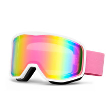 Snowboard Goggles Anti Fog Double Layer Windproof Ski Goggles for Men and Women Snowboarding, UV Protection, Adjustable Strap