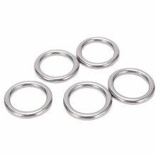 5 Stück Boot Rundringe Edelstahl 304 Nahtlos Verschweißte O-Form Hängering für Hängematte Yoga 6 x 30 mm